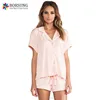 Latest Designs Two Pieces Women Short Pajamas Set Spring/Summer Cotton Women Pijamas