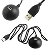 usb 2.0 type a female panel mount Round snap in usb data cable with base