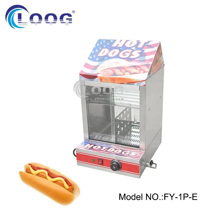 110v Commercial Electric Hot Dog Steamer Machine & Bun Warmer Display Showcase for sale online 