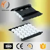 Plastic conveyor roller guard rails