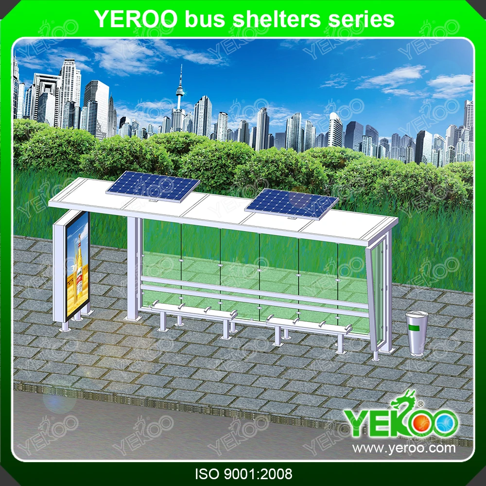 product-YEROO-2020 hot sale metal bus station stop with light box bus shelters prices-img-3