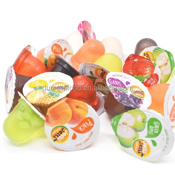 
1500G HALAL Freeze Edible Mini Assorted Jelly Cup Candied Fruit Jelly 