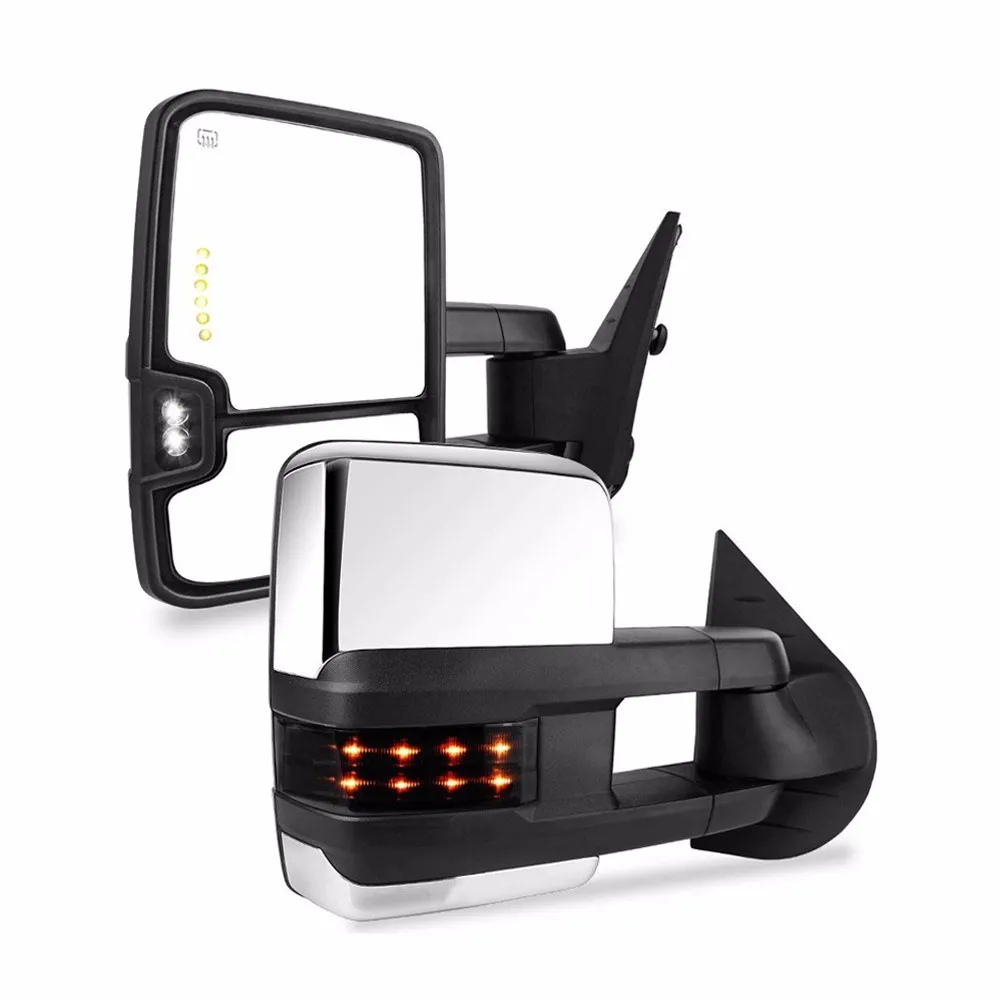 Lite Way Pick Up Truck Towing Mirror Power Heated Turn Signal Car Side