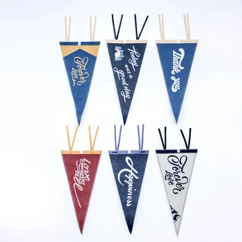 triangle pennant flags