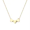 Three Love Heart Choker Necklace For Women Gold Jewelry Exchange