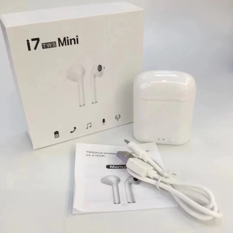 

2019 promotion TWS i7s mini Wireless BT In-Ear Headphones Stereo earphone headset, Black;white