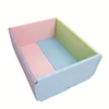 Multi function PU leather high density Macaron colors four fold baby bumper mat