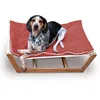Bamboo pet bed Dog Hammock with Lint and Oxford Cushion Amazon TOP seller
