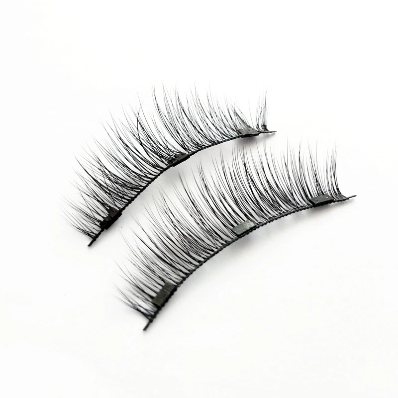 

3D Private Label Magic Magnetic Eyelashes mink natural eyelash rhinestone d curl mink eyelash multipack, Natural color