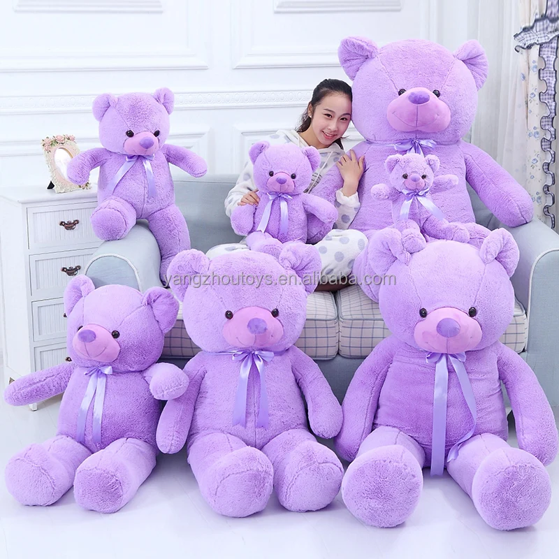 giant teddy bear purple