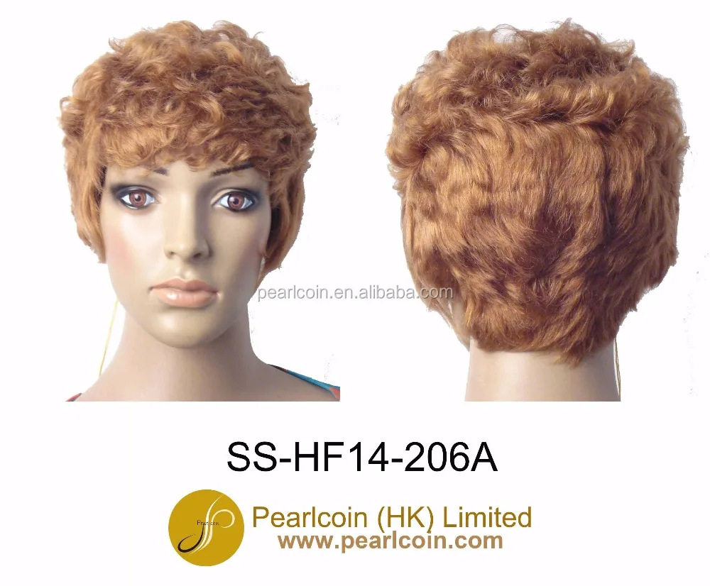 Super New Short Hairstyle Very Blonde Hair Layered Cut Synthetic