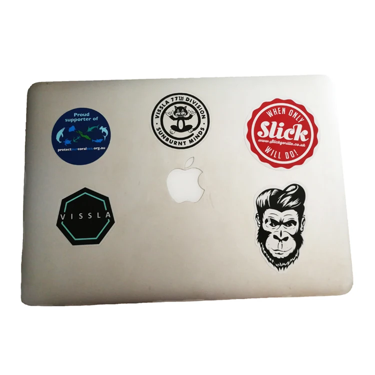 Custom Self Adhesive Printed Easy Peel Off Removable Vinyl Laptop