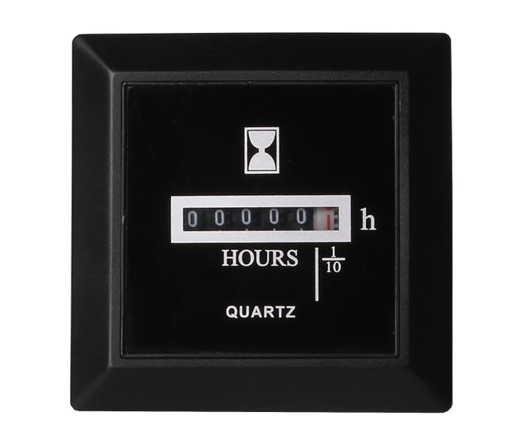 Horas de funcionamiento contador 52 mm digital horas contador ronda gauge resistente al agua #3 
