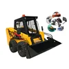 Loading weight 1ton mini skidsteer loader for sale with four in one bucket