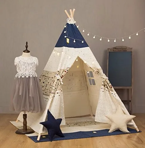

100% Cotton Canvas Kids Playing Teepee