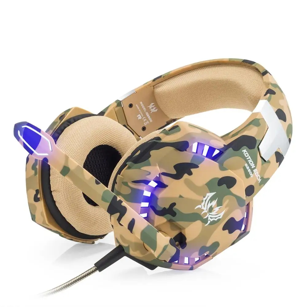 

Arkartech G2600 camouflage gaming headset with mic for ps4 xbox one pc