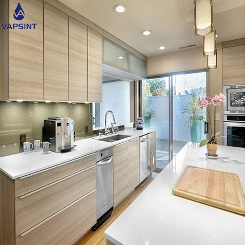 Foshan simple style  MFC melamine kitchen cabinet design