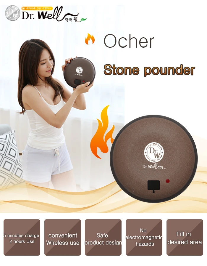 Korea Custom Mini Clay Sand Leg Foot Heating Pad Rechargeable Hand