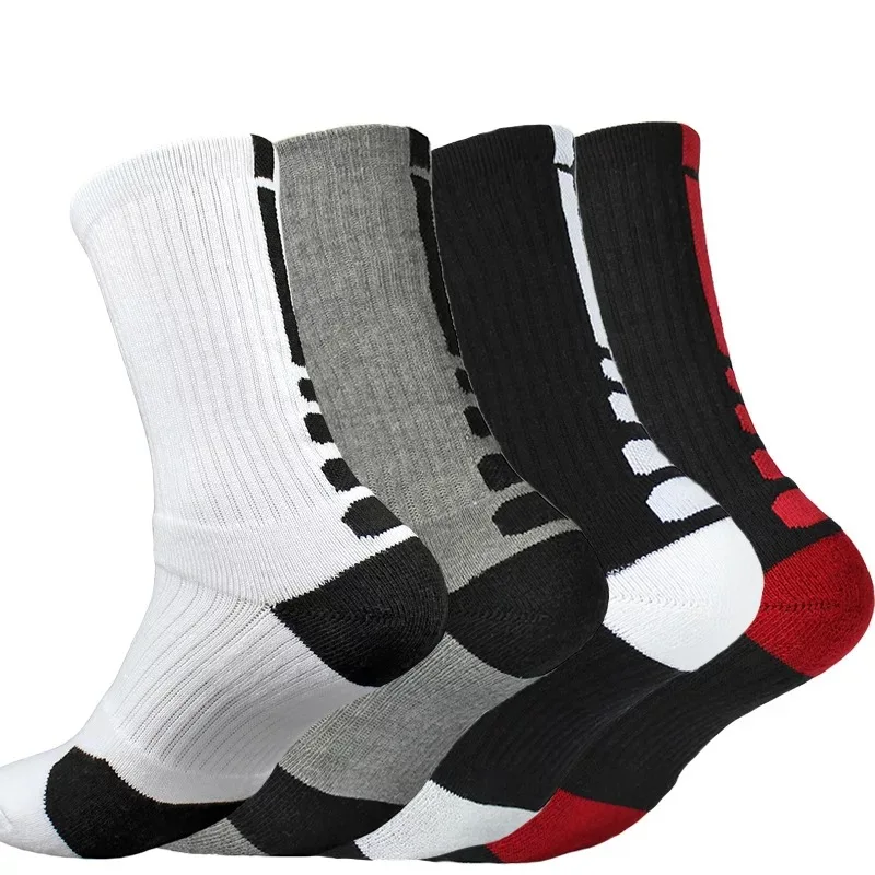 

Wholesale man sports terry socks custom men basketball socks, Any color