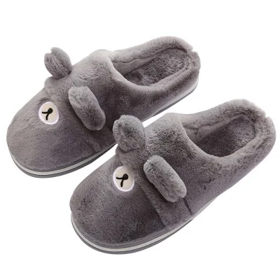 

Winter new design warm home couples men and women cute cartoon cotton slippers, As picture