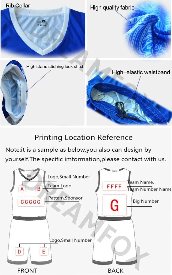 Sublimation Custom Design Cheap Plain Basketball Jerseys Reversible