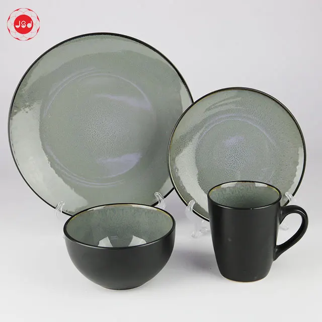 Керамическая посуда нового дизайна, 16 шт., обеденный сервиз, тарелка, заводская цена, 