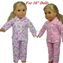 New style Popular 18 inch American girl doll clothes/doll clothes for 18 inch dolls Pajamas 1pcs
