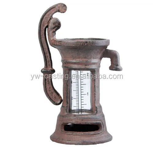 Hot Selling Good Ornamental Cast Iron Decorative Rain Gauge