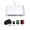 5in1 SD TF CF Card Reader USB Camera Connection Kit OTG Cable Adapter For iPhone X XS MAX XR 5 6 6S 7 8 Plus For iPad iOS 11/12