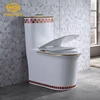 Popular design chaozhou sanitary siphonic flushing one piece toilet