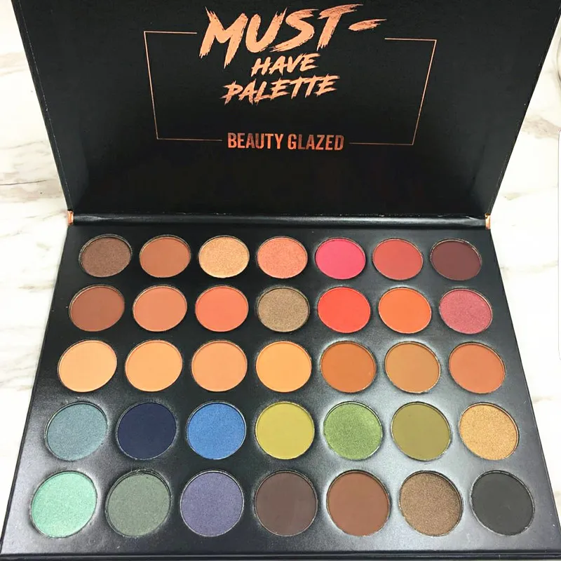 

BEAUTY GLAZED Makeup 35 Colors Eyeshadow Palette For Style Pigment Matte Eye Shadow Pallete moph, 35 color