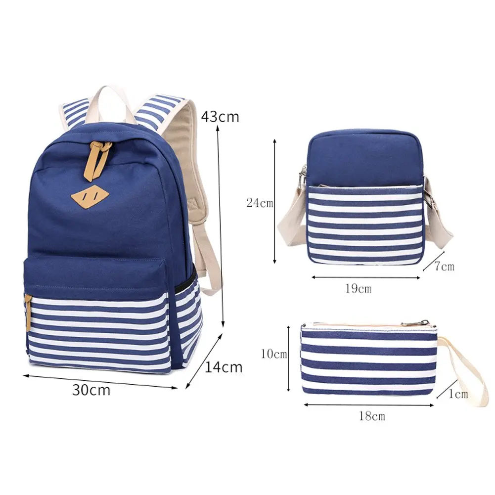 Factory Latest Design High Quality Children Girls Print Canvas Backpack ...