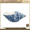 China hot products blue ceramic material ocean series conch shell for sale