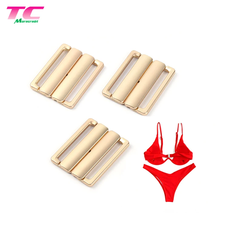 

Inner 20mm Gold Metal Buckle Swimwear Accessories Wholesale Bra Front Clasp Closure Bikini Metal Clasp Connector, Have more than 100 colors can be choose
