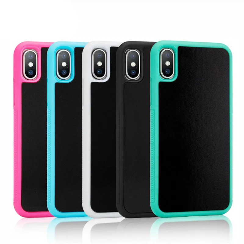 

For iPhone 6 7 8 Plus X Xs Xr Max Magic Phone Case , Nanometer material sticky , For iphone 7 Plus Anti Gravity Case