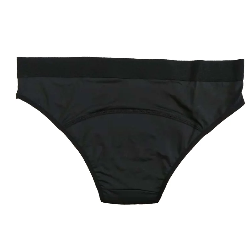 

Wholesale US Sizing Custom Women's Menstrual Panties Panty Leakproof Sanitary Briefs Breathable Period Underwear, Black