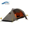 1 Person Waterproof Folding 3 Season Ultralight Solo Backpacking Tent Stable Geodesic Structure Alu Pole Wind Resistant