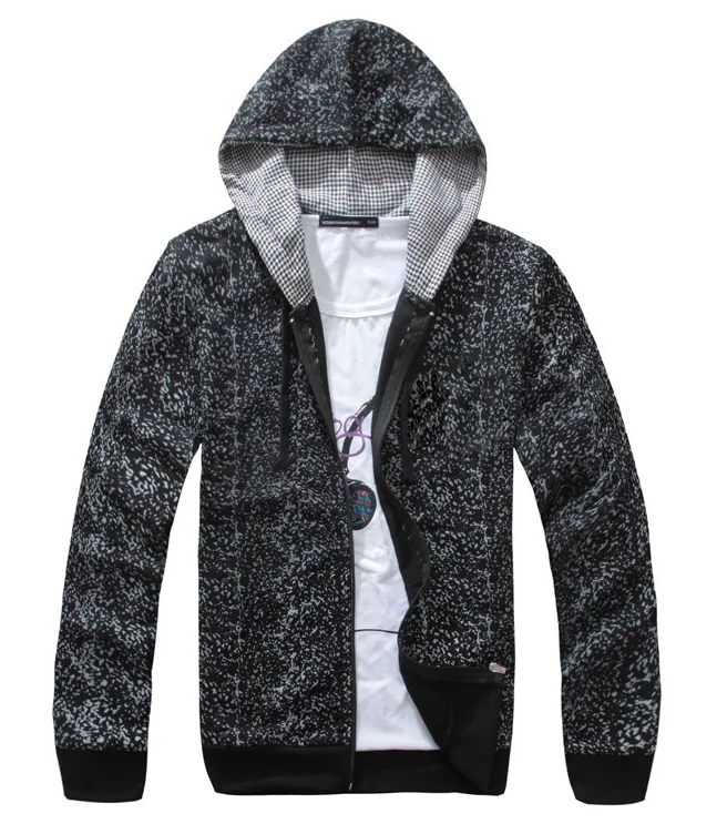 mens 100 cotton zip up hoodie