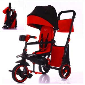 Image of Can sit lie baby tricycle bicycle child light folding pocket trolley