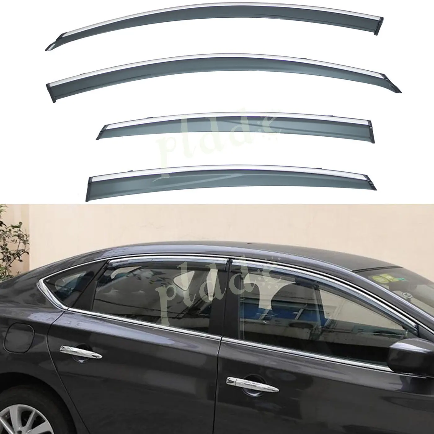 Window Visor Rain//Sun//Wind Guard Vent Shade For Ford Fusion 06 07 08 09 10 11 12
