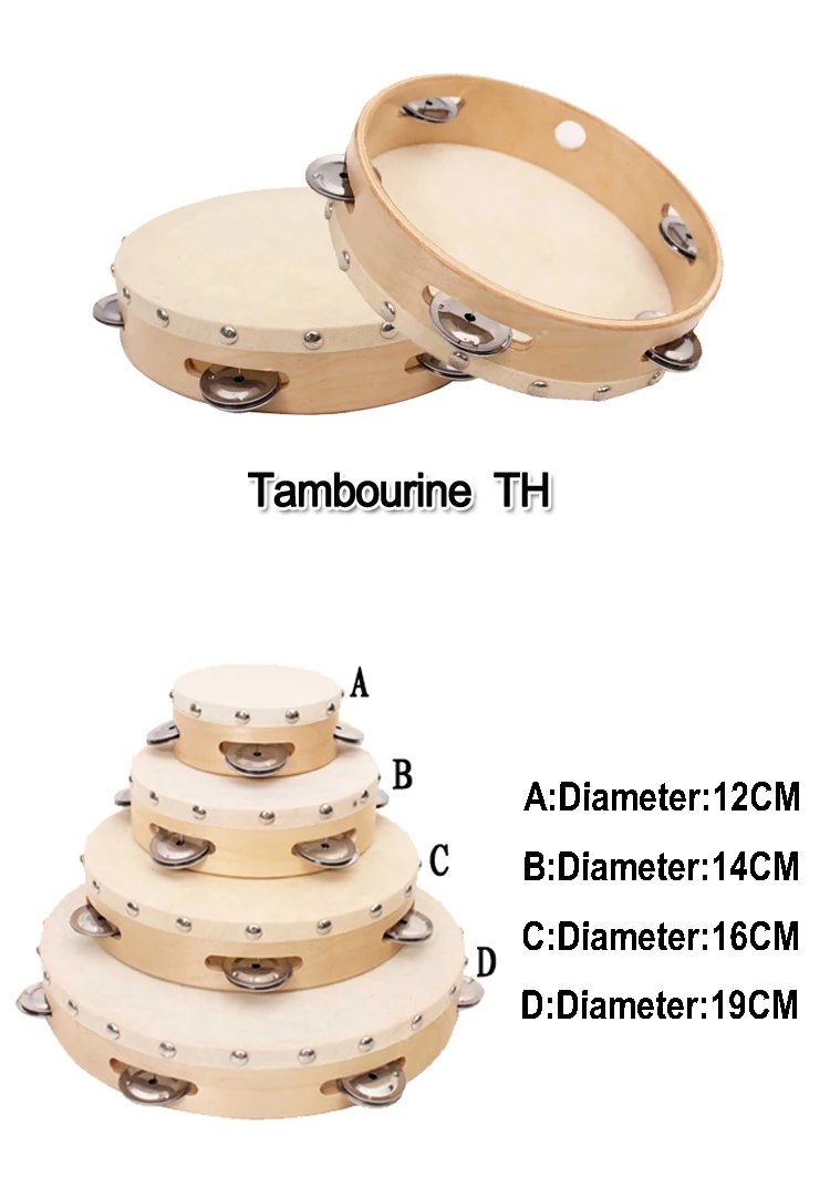 Wholesale Promotional Wood Tambourine With Different Size Buy Wood