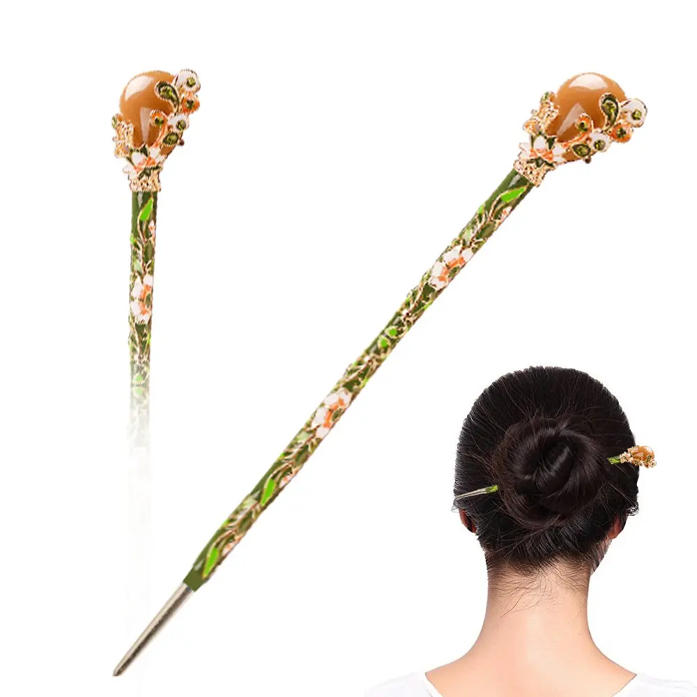 chinese hair with chopsticks