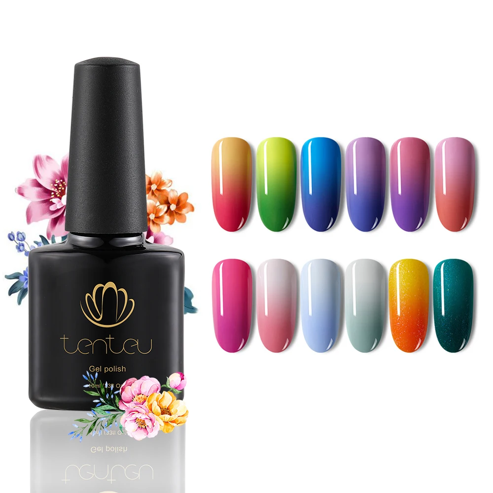 

Gel Nail Polish Tenteu Nail Polish Free Sample UV Gel Temperature Changing Gel Polish, Vivid color