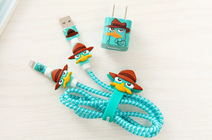 with high quality charger cute cartoon coaxial protector usb cable - ANKUX.COM