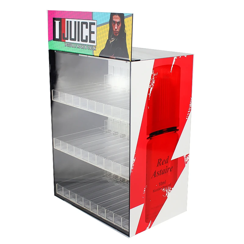 Wholesale Shop Display Boxes Spring Pushers Clear Liquid Acrylic Bottle ...