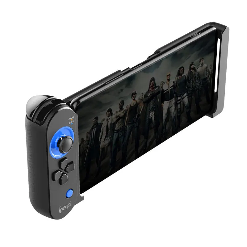 

Blue tooth Wireless Telescopic Mobile Game Controller Gamepad for Android / IOS Smart Phone and Tablet, Black+blue