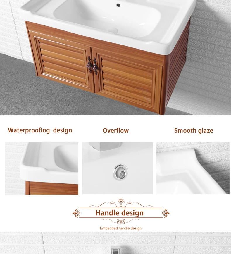 Elegant Stainless Steel Bathroom Cabinet Wash Basin Vanities
