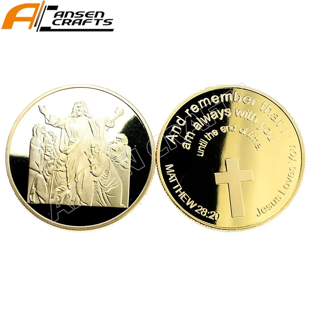 Religious Christian Gift Christian Coin Jesus Love You Jesus Gold Coin