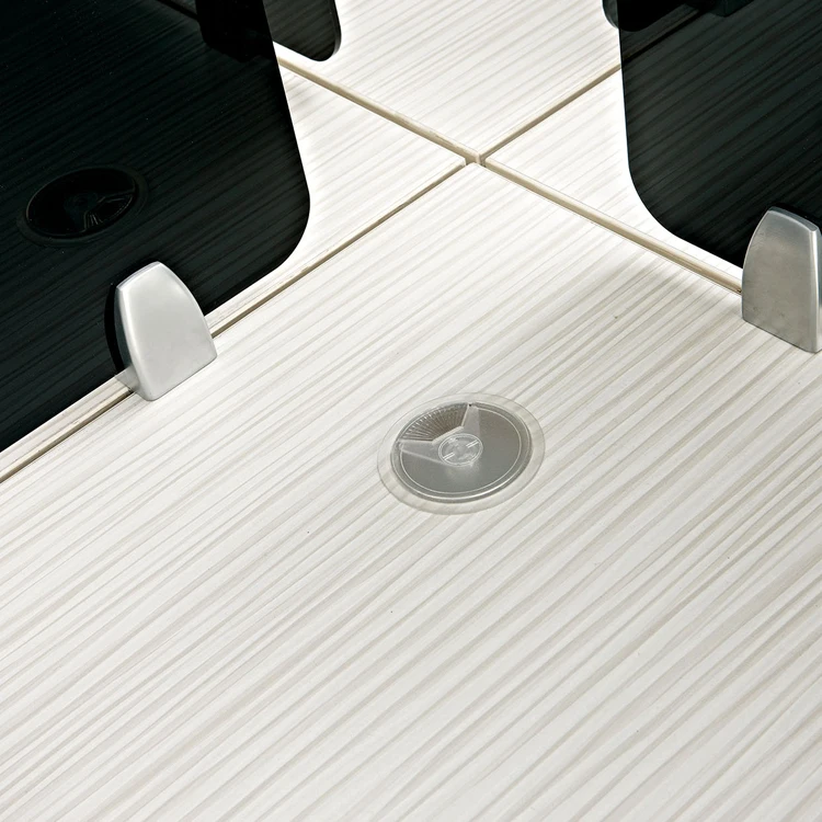 
Metal Leg Acrylic Partition 2 Seats Office Manager Workstation 