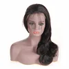 China suppliers cheap raw human hair Natarual color Body wave peruvian full lace wigs 8-22inch